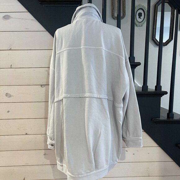 016 Free People We The Free Dawson Chore Jacket Nimbus Cloud NWOT Size X Large - Picture 7 of 8